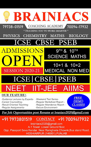 Brainiacs Coaching Academy