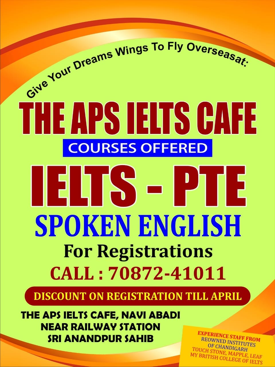 The APS IELTS CAFE