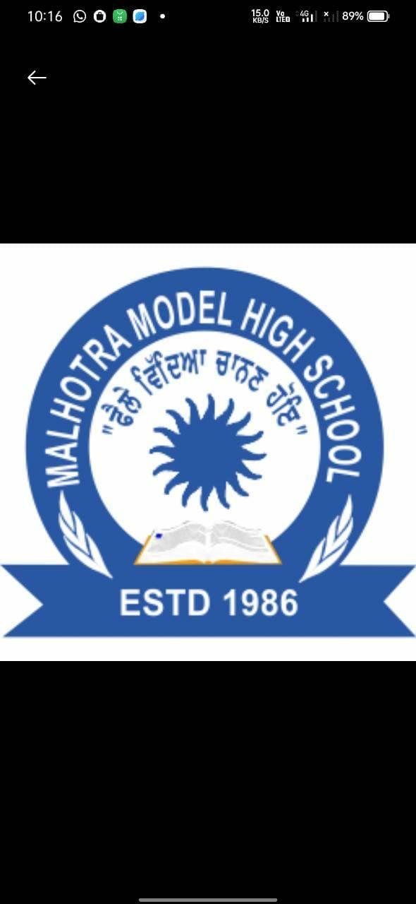 Malhotra Model High School