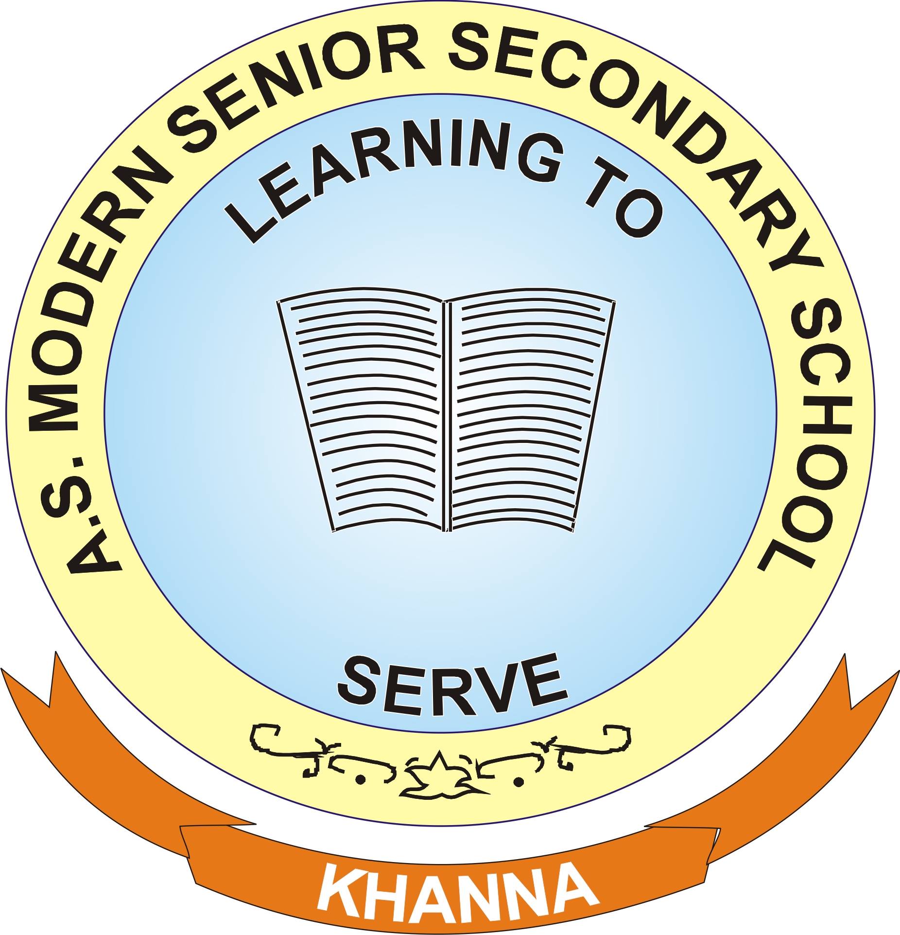A.S. Modern Sen. Sec. School logo