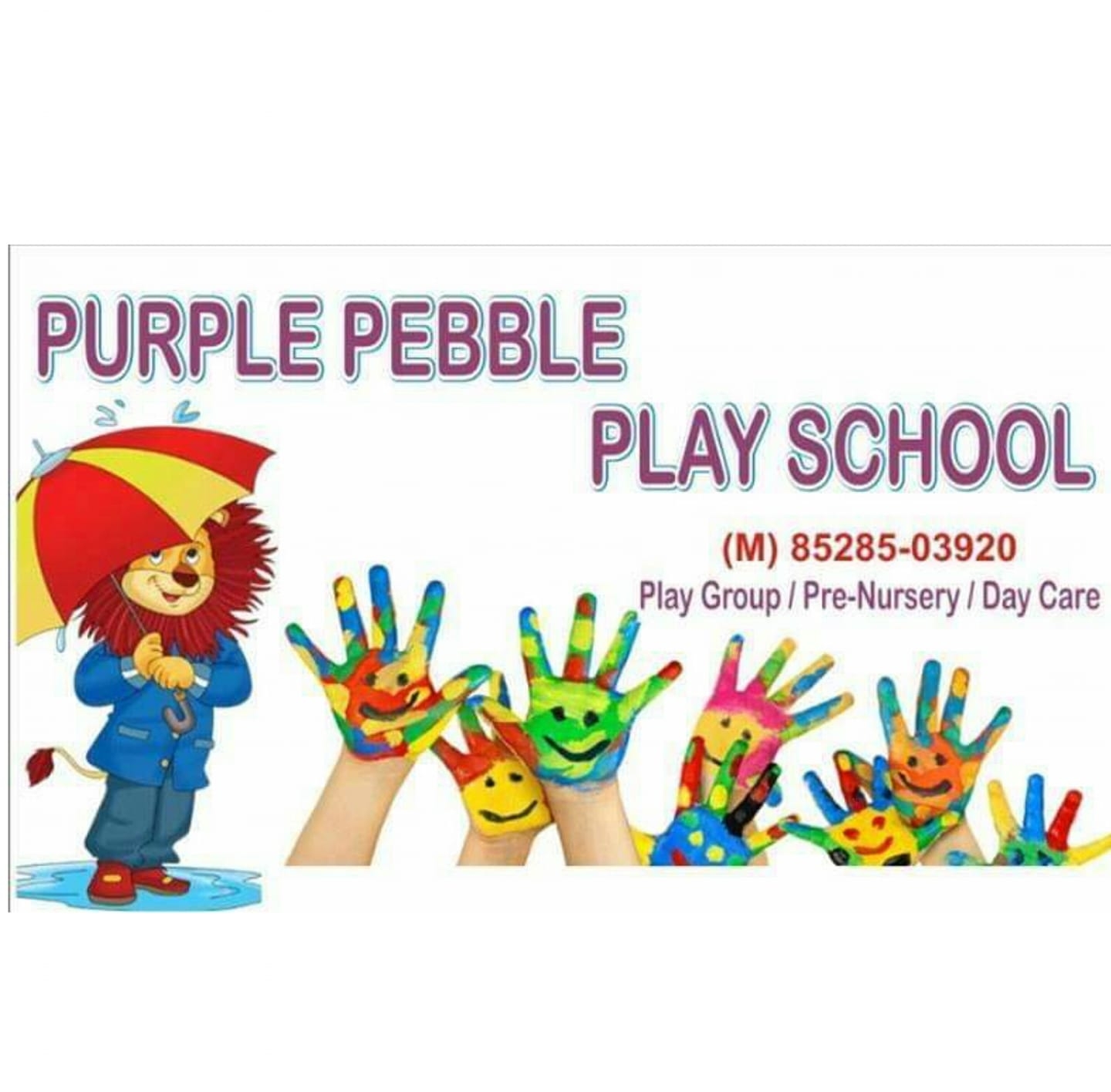 Purple Pebble Play School logo