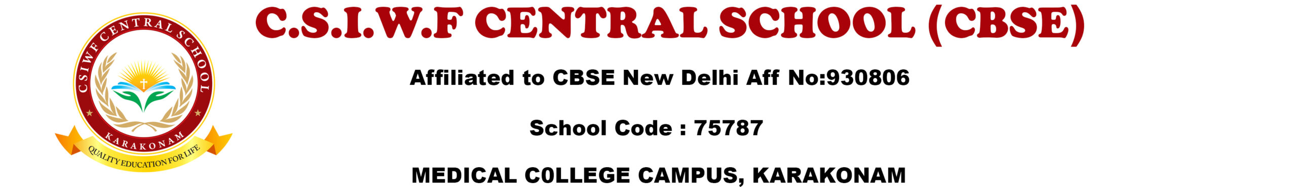 C. S. I. W. F Central School logo