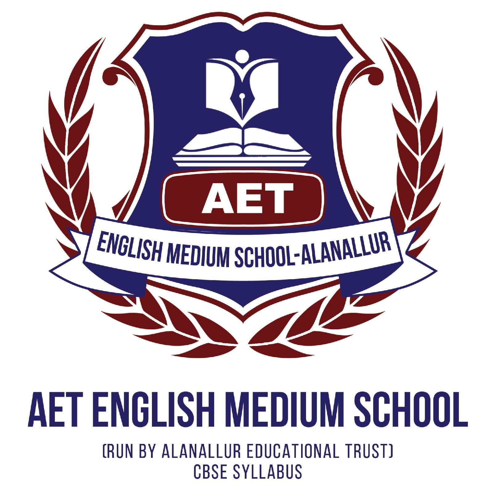 A.E.T English Medium School logo