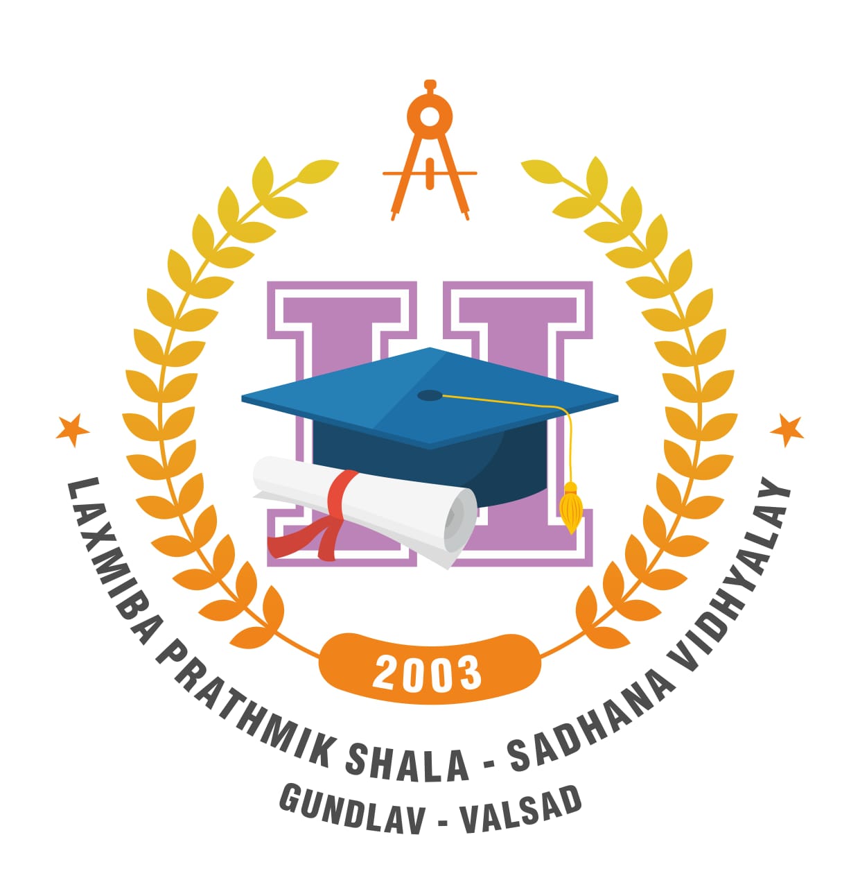 Laxmiba School Sadhana Vidhyalaya logo
